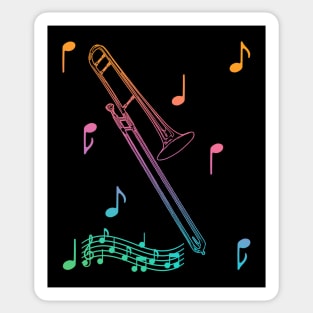 Musical Trombone Sticker